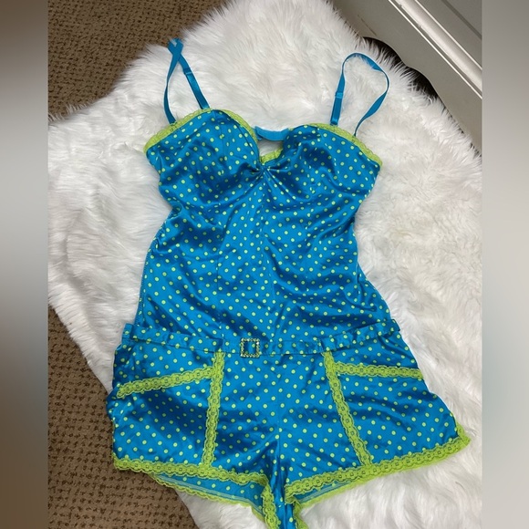 Victorias Secret Vintage Sexy Little Things Polka Dot Romper Cosplay Costumes - Picture 2 of 13